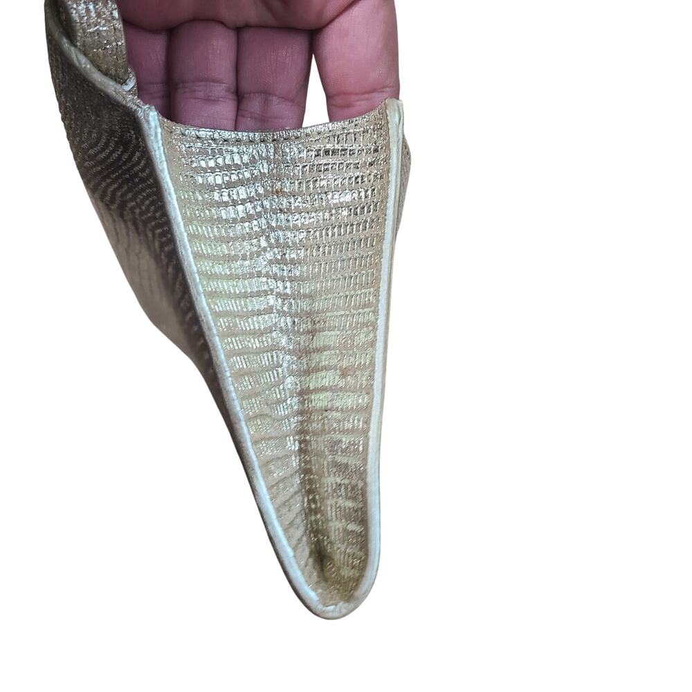 Michael Michael Kors Gold Python Effect Leather L… - image 7